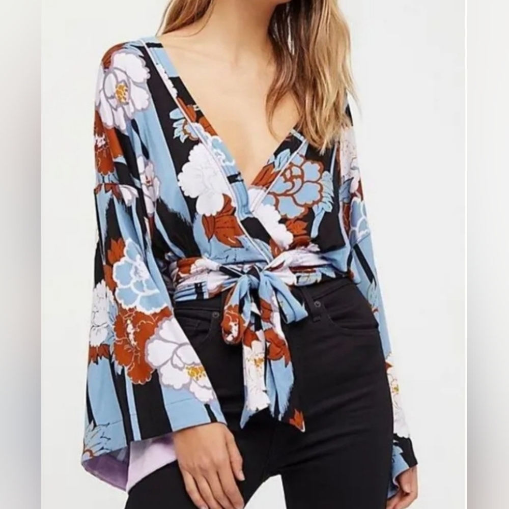 Free People Boho Top, Size L (Fits Up To 1X)